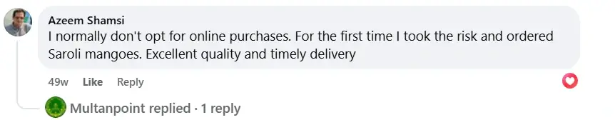 Mangoes review of Saroli