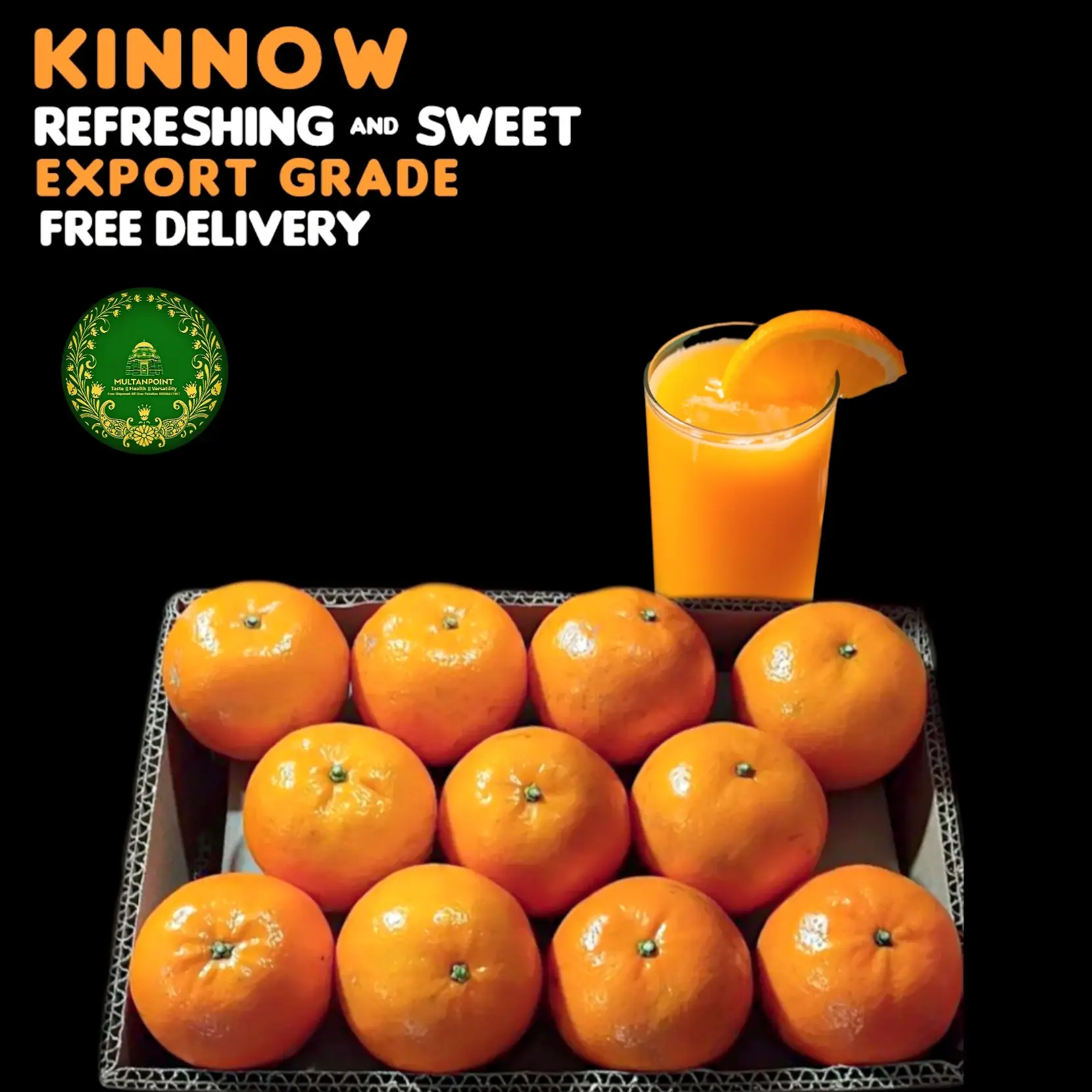 Kinnow Orange Export Grade Box
